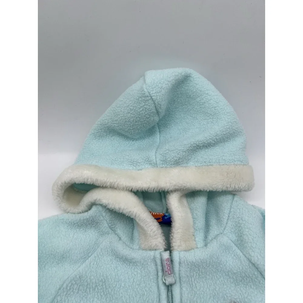 Nick Jr. Dora The Explorer Kids Jacket - Light‎ Blue - Size 6 - RARE! *Flaw*